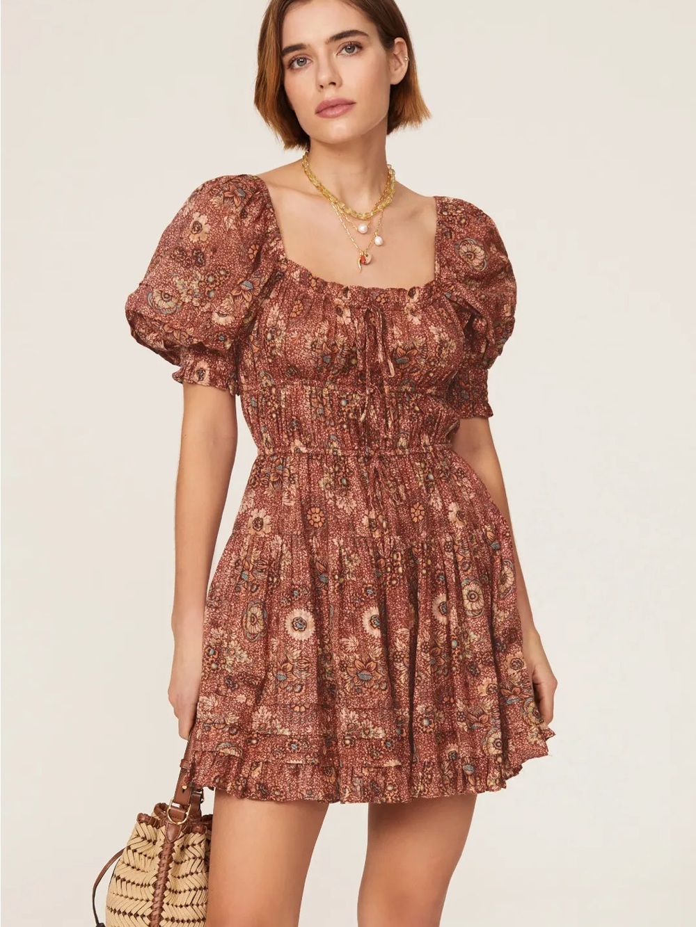 Ulla Johnson Juniper Puff Sleeve Dress US 8